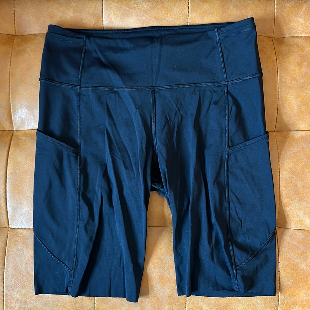 Black Lulu lemon biker shorts